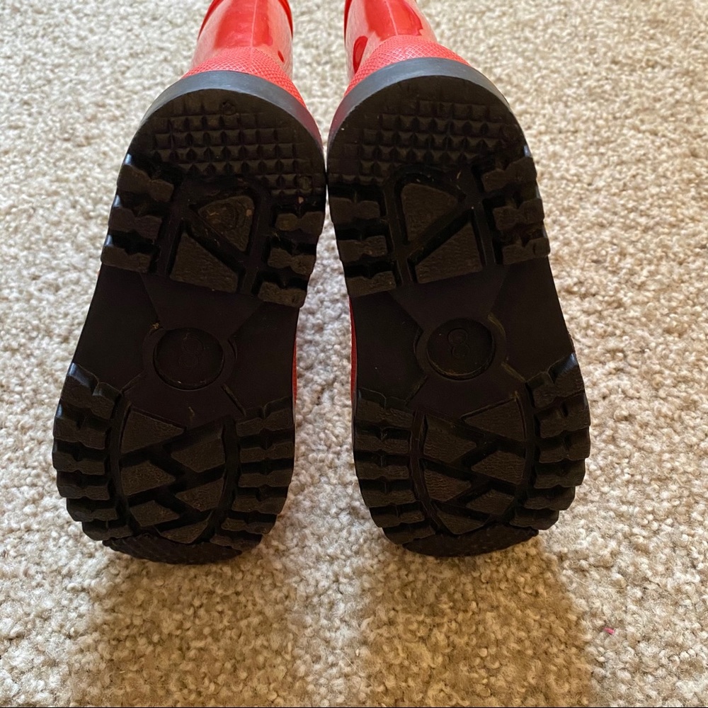 Red Rain Boots - Picture 5 of 7